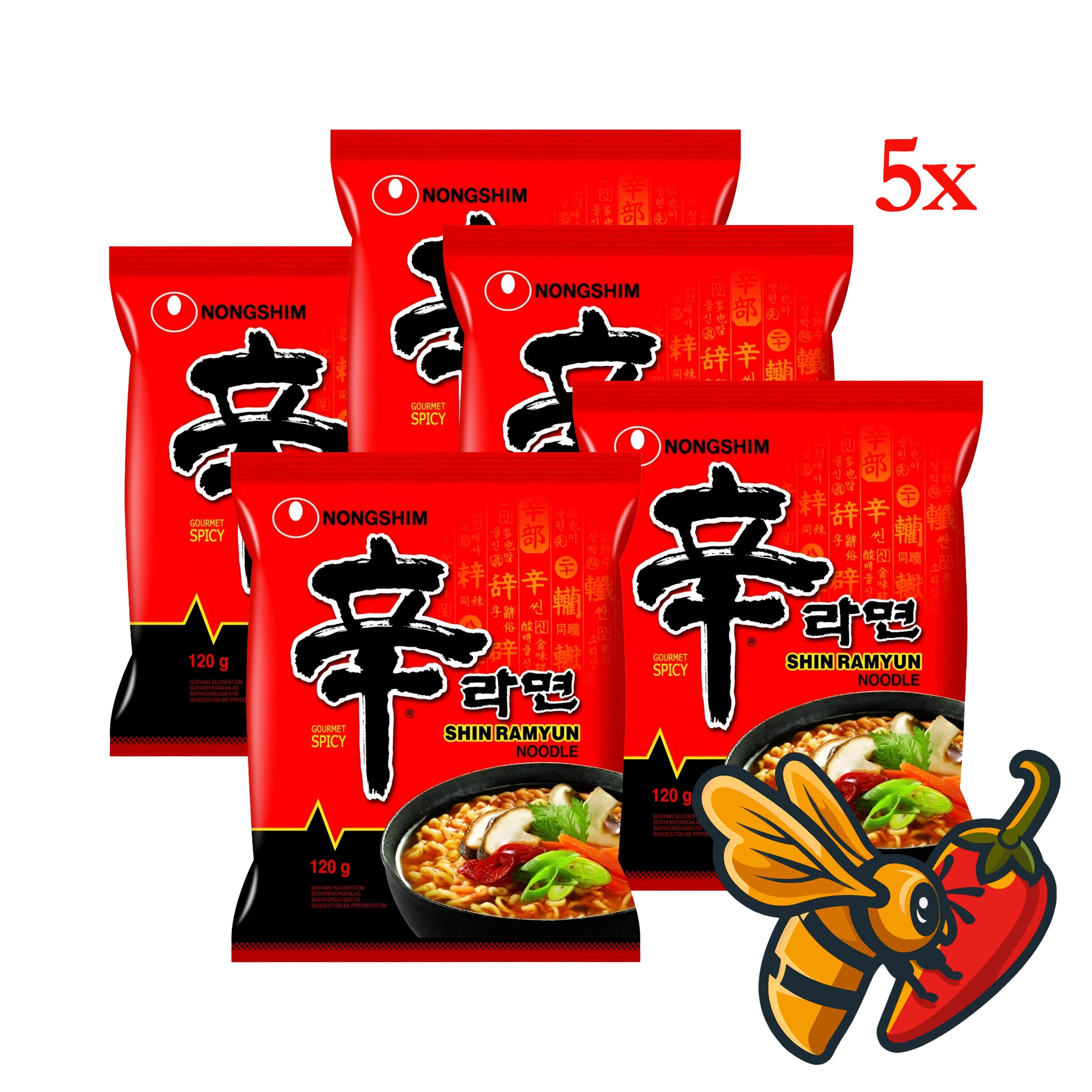 NONGSHIM - Instant Noodle Shin Ramyun (5 pack)